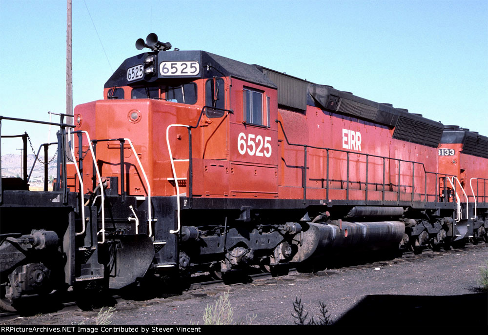 Eastern Idaho #6525 ex PRR SD45 lays over in UP yard